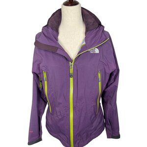 NORTH FACE Summit Series Hyvent Alpha Women's Hooded Jacket Purple Sz M EUC